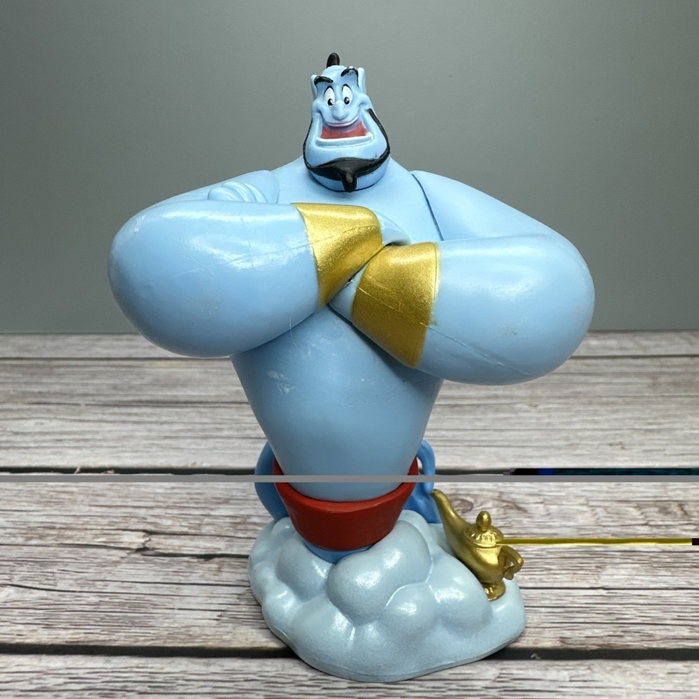 Vintage Genuine Disney Aladdin GENIE Lamp Figure Cake Topper